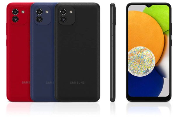 گوشی موبایل سامسونگ مدل Galaxy A03 SM-A035F/DS دو سیم‌ کارت ظرفیت 128 گیگابایت و رم 4 گیگابایت